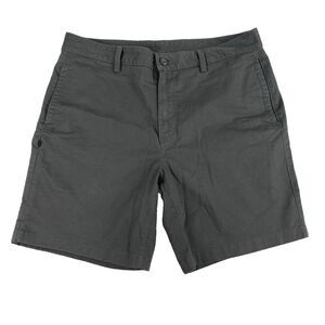 Prana West Over Shorts Mens 35 Outdoor Gray Chino Stretch Hiking Travel Athletic